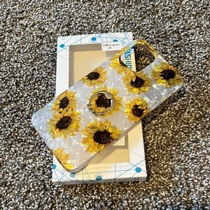 Sunflower case for iPhone XR 6.1 inch w/ring holder.
